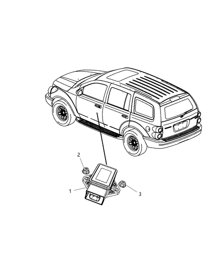 2008 Chrysler Aspen Sensors - Steering & Suspension Diagram