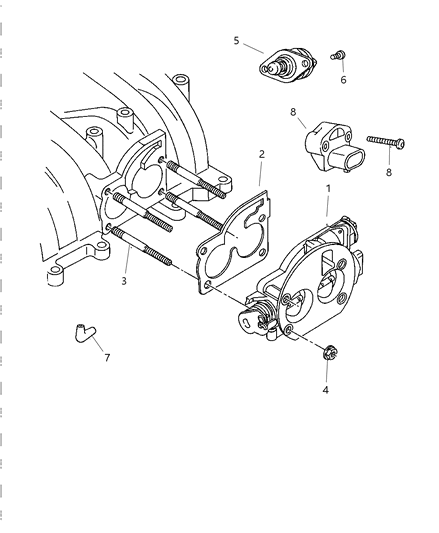 1997 Dodge Ram 1500 Throttle Body Diagram