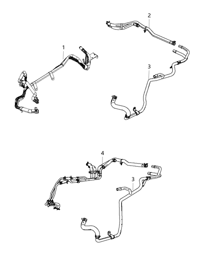 2019 Dodge Journey Hose-Heater Supply And Return Diagram for 5058878AE