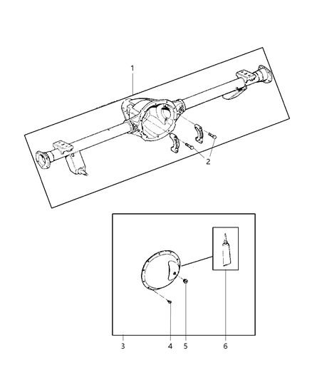 2002 Jeep Grand Cherokee Housing-Axle Diagram for 5012805AA
