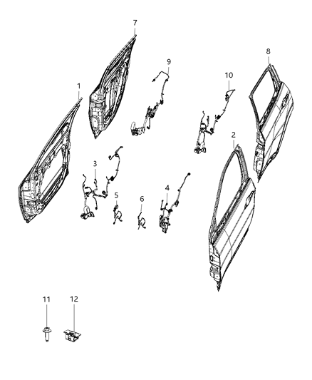 2021 Jeep Compass Wiring - Door & Liftgate Diagram 2