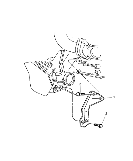 2005 Dodge Caravan Transmission, Engine Strut Diagram