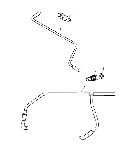 2002 Dodge Dakota Tube-PCV Valve Diagram for 53030851AC