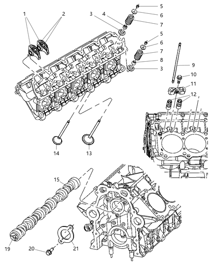 2005 Dodge Ram 1500 Camshaft & Valves Diagram 4