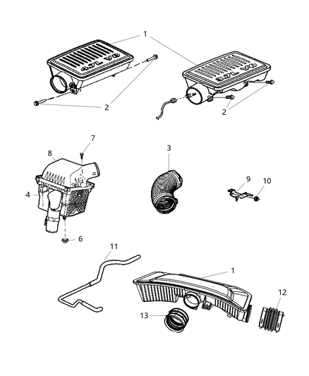 2006 Jeep Grand Cherokee Air Cleaner Diagram