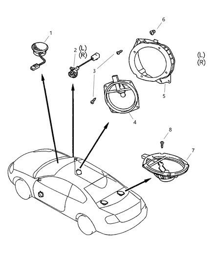 2004 Chrysler Sebring Speakers Diagram