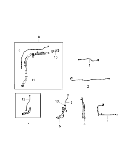 2020 Jeep Wrangler Tube-Vent Diagram for 68467875AA