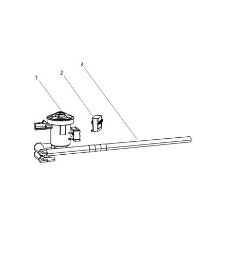 2005 Dodge Dakota Hose-SOLENOID Diagram for 52013246AA