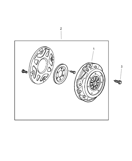 1997 Dodge Neon Clutch & Disc Diagram