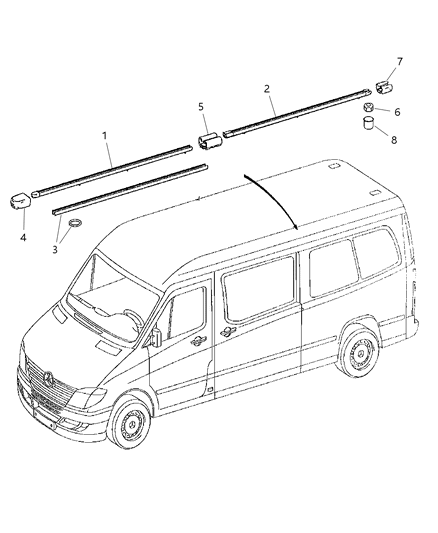 2007 Dodge Sprinter 3500 Cover Diagram for 68017900AA