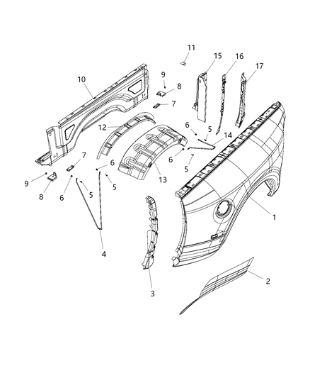 2017 Ram 3500 Pick Up Box Diagram 2