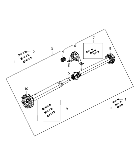 2013 Chrysler 300 Shaft - Drive Diagram 2