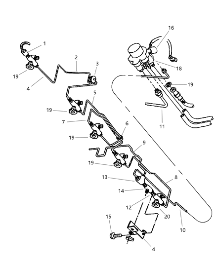 1997 Dodge Caravan Fuel Tube Routing Diagram