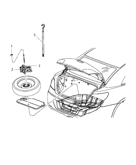 2009 Dodge Journey Jack Assembly Diagram