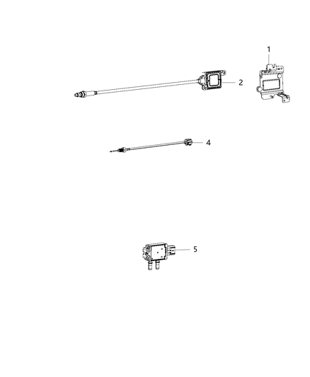 2016 Ram 3500 Sensors - Exhaust & Pressure Diagram