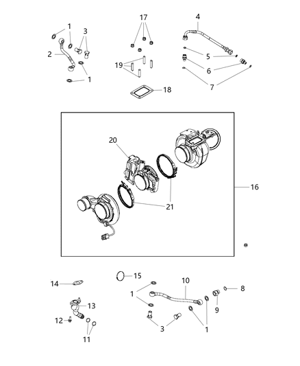 2011 Ram 4500 Fitting-Male Diagram for 68004318AA