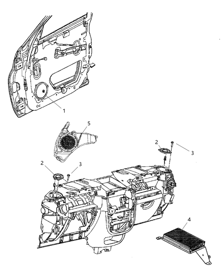 2009 Chrysler PT Cruiser Amplifier Diagram for 4672383AH