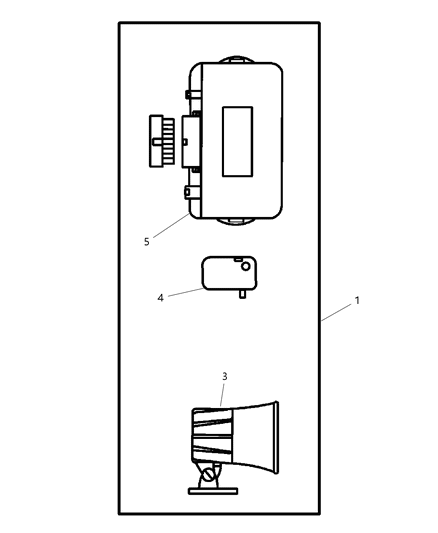 2000 Dodge Durango Alarm, EVS II Security Plus Diagram