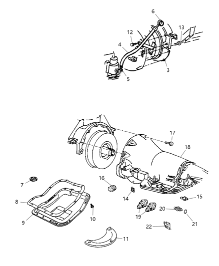 2006 Dodge Ram 3500 Case & Related Parts Diagram 1