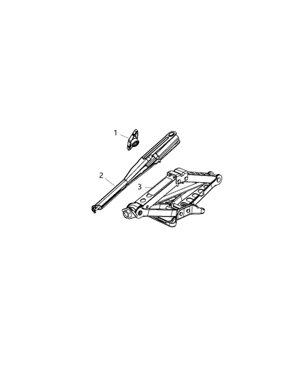 2018 Dodge Challenger Jack Assembly Diagram