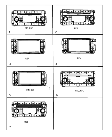 2009 Jeep Grand Cherokee Radio-AM/FM/DVD/HDD/MP3/REAR Camera Diagram for 5064242AH