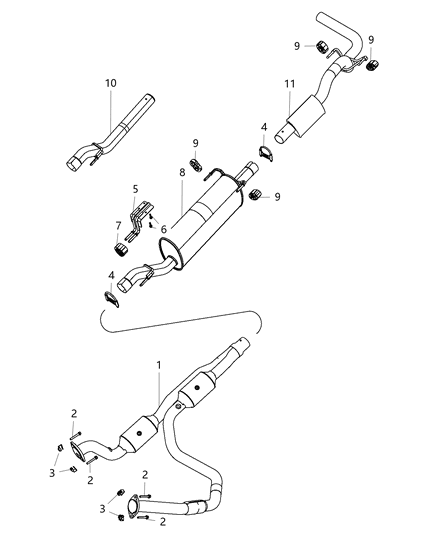 2019 Ram 5500 Pipe-Exhaust Extension Diagram for 68142487AD
