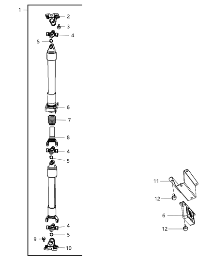 2010 Dodge Ram 3500 Shaft - Drive Diagram 3