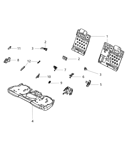 2011 Dodge Charger ARMREST-Close-Out Diagram for 1UR18GT5AB