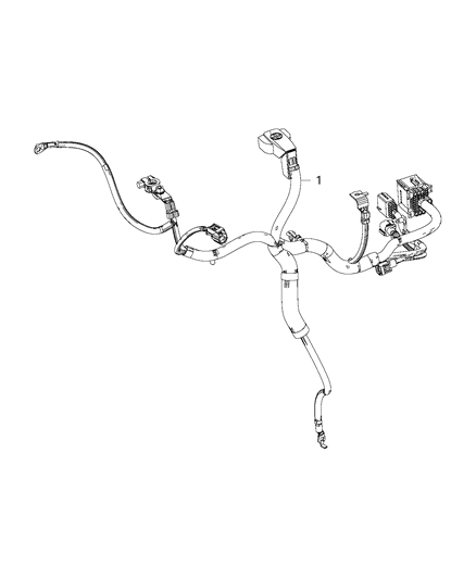 2015 Ram 1500 Battery Wiring Diagram for 68237156AC