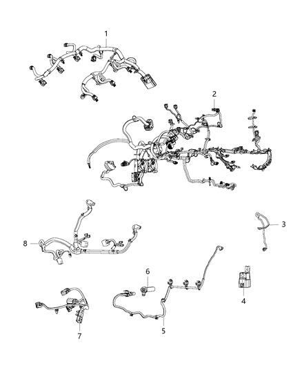 2017 Ram ProMaster 1500 Wiring-INJECTOR Diagram for 5148037AK