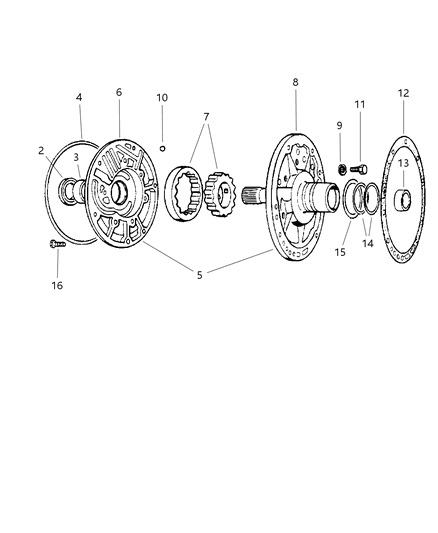 1998 Jeep Grand Cherokee Oil Pump With Reaction Shaft Diagram 2