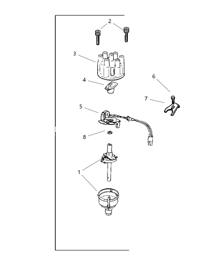 2002 Dodge Ram 2500 Quad & Club Cab Distributor Diagram