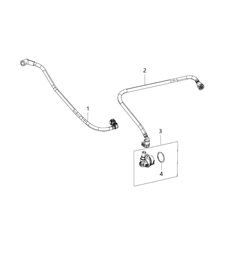 2021 Jeep Grand Cherokee Hose-Air Make-Up Diagram for 68265330AA