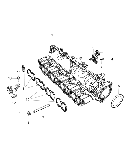 2019 Jeep Cherokee Screw Diagram for 68322056AA