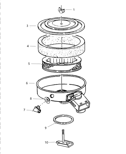 1998 Dodge Ram Wagon Air Cleaner Diagram