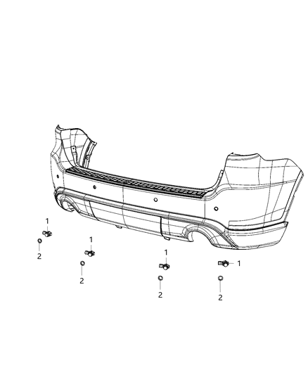 2020 Dodge Durango Park Assist Diagram 3