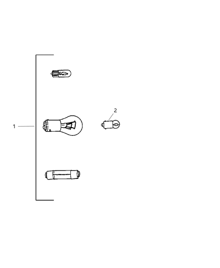 2000 Dodge Durango Bulb-Indicator Lamp Diagram for 5015732AA