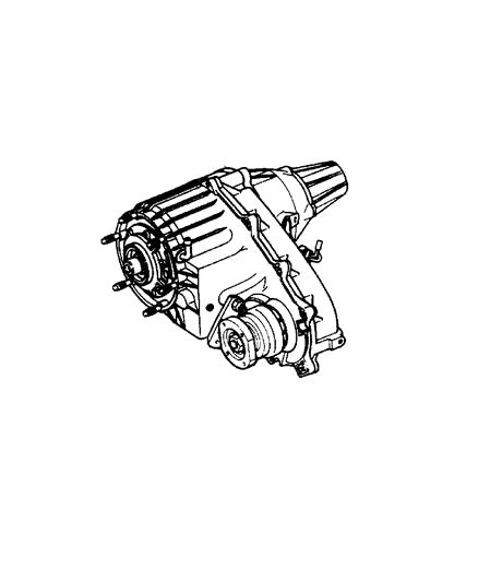 2003 Jeep Wrangler Transfer Case Diagram for 52111013AC