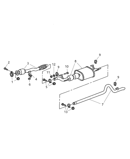 2004 Dodge Sprinter 2500 Seal-Exhaust Diagram for 5135684AA