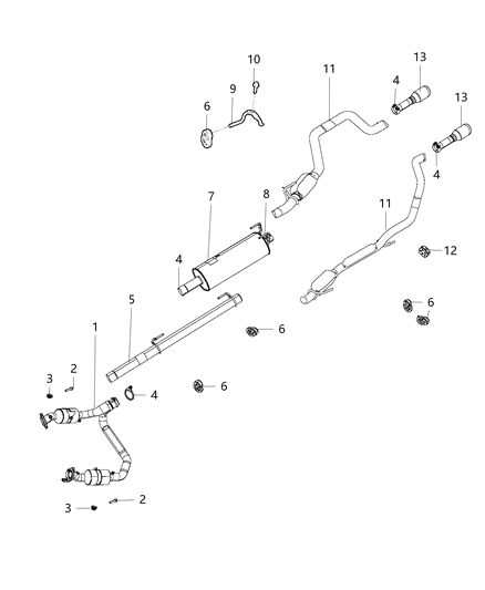 2017 Ram 1500 Exhaust System Diagram 3