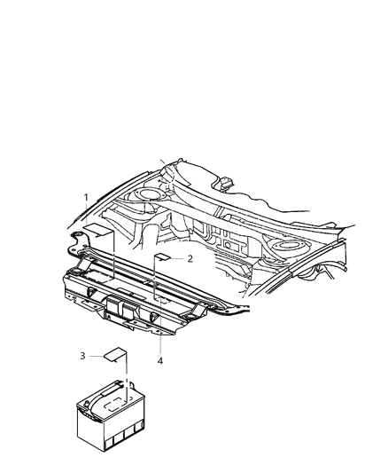 2017 Dodge Charger Engine Compartment Diagram