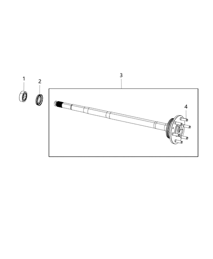 2019 Ram 1500 Shaft, Axle Diagram 1