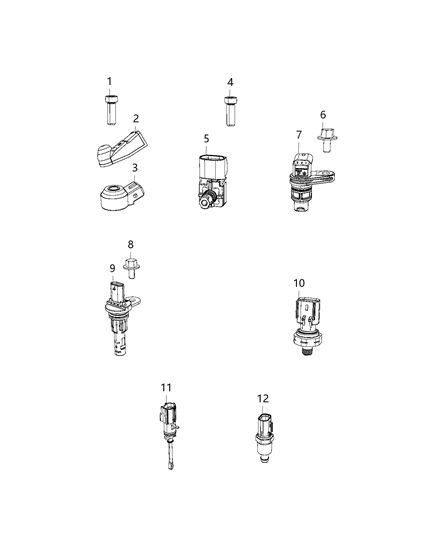 2021 Dodge Durango Sensors, Engine Diagram 4