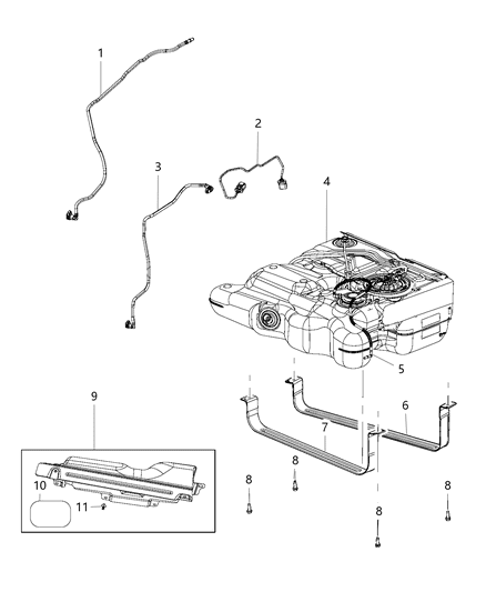 2018 Dodge Grand Caravan Fuel Tank Diagram