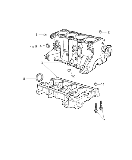 2004 Dodge Stratus Sedan Cylinder Block Diagram 2