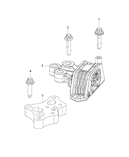 2019 Jeep Compass Engine Mounting Left Side Diagram 1