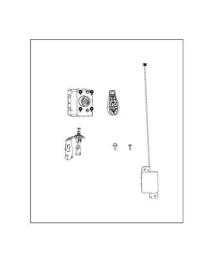 2017 Chrysler Pacifica Hood Latch Diagram for 68237953AD