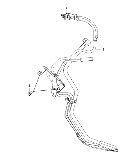 2008 Dodge Ram 3500 Fuel Lines & Related Diagram