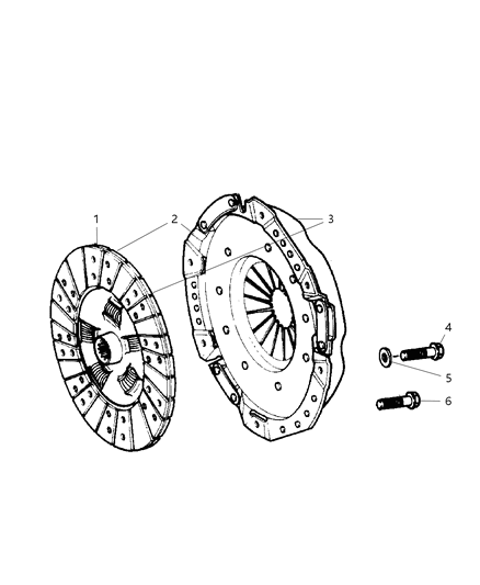 2001 Jeep Wrangler Clutch Assembly Diagram