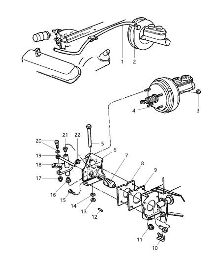 1997 Dodge Ram Van Power Brake Booster Diagram